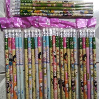 5 cây Bút Chì gỗ hoạt hình