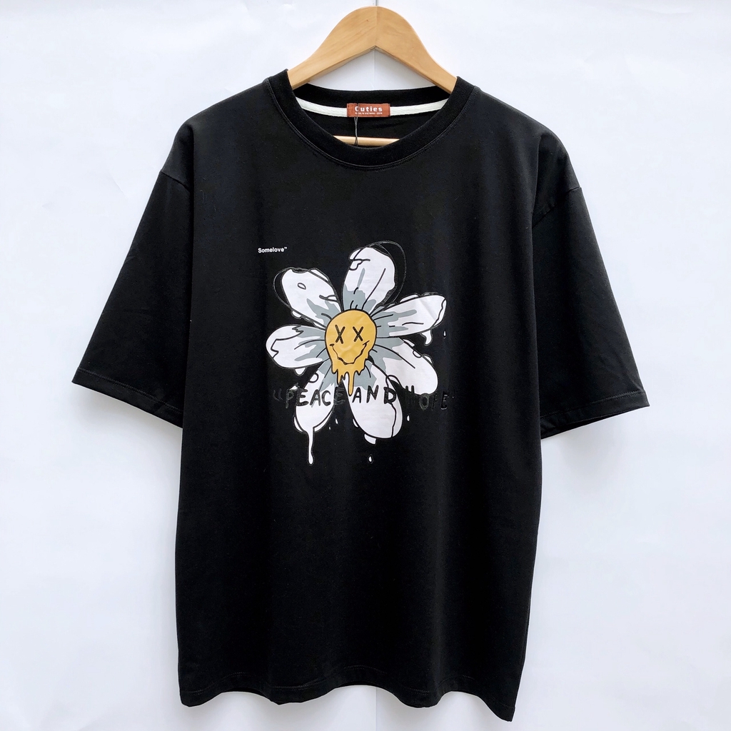 Áo Thun Unisex BÔNG CÚC FEACE AND HOPE G462, Tay Lỡ Form Rộng