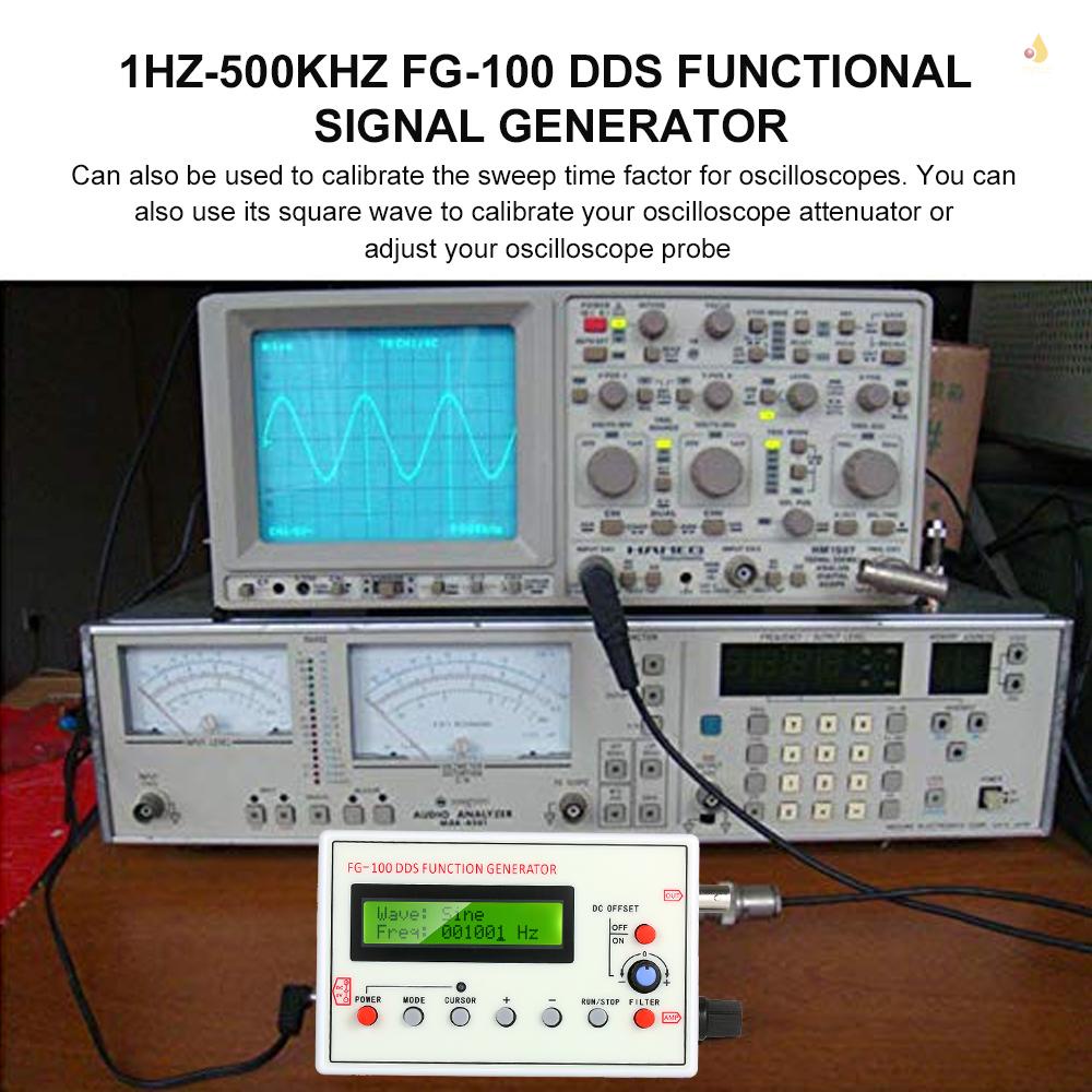 Mô Đun Máy Phát Tín Hiệu Tần Số 1HZ-500KHZ FG-100 DDS Hình Tam Giác