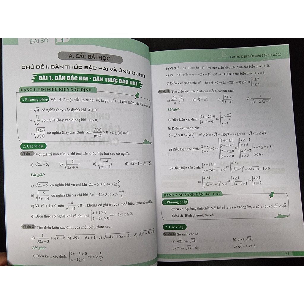 Sách - Làm Chủ Kiến Thức Toán Lớp 9 Ôn Thi Vào 10 – ( Phần Đại Số )