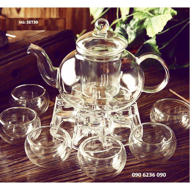 Bộ ấm trà thuỷ tinh