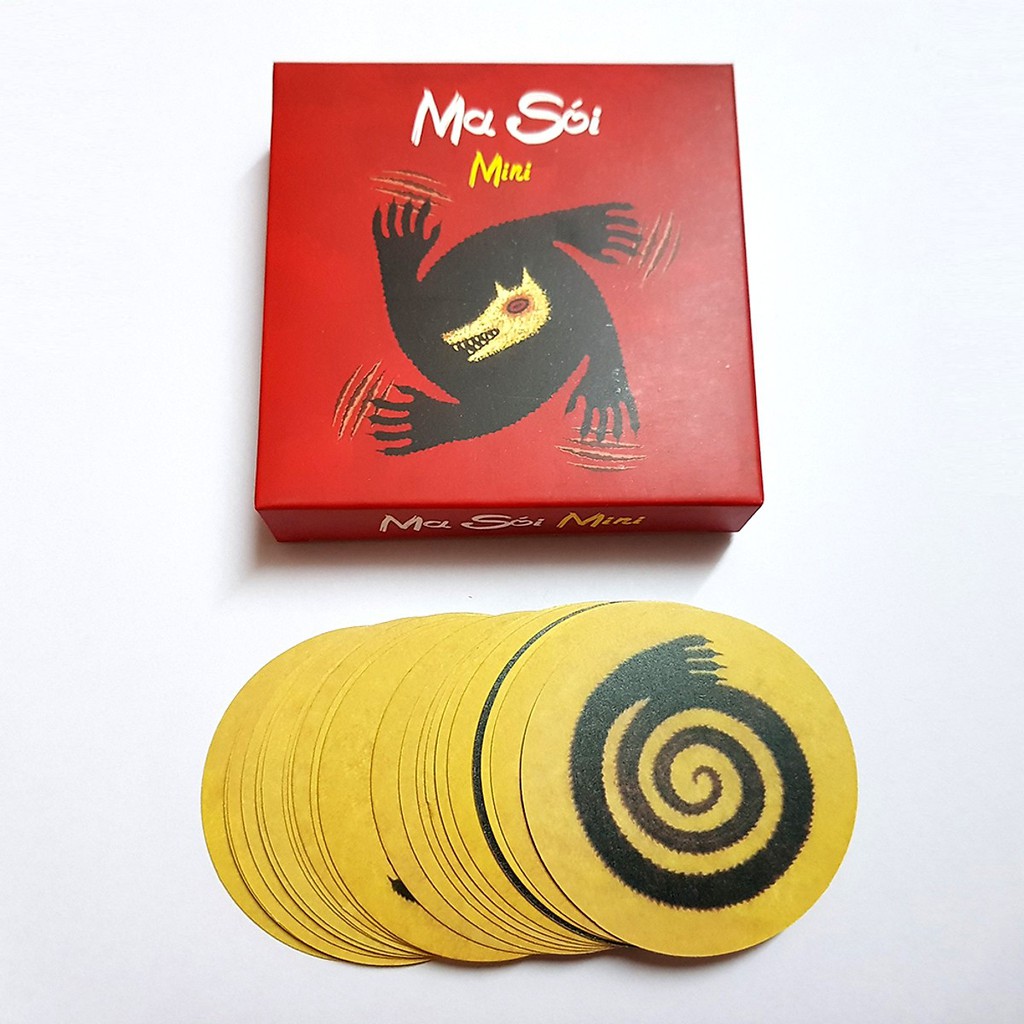 Bộ bài Ma Sói Mini WereWolf 22 Token Nhân Vật Chất Lượng Cao - KIDWORLD