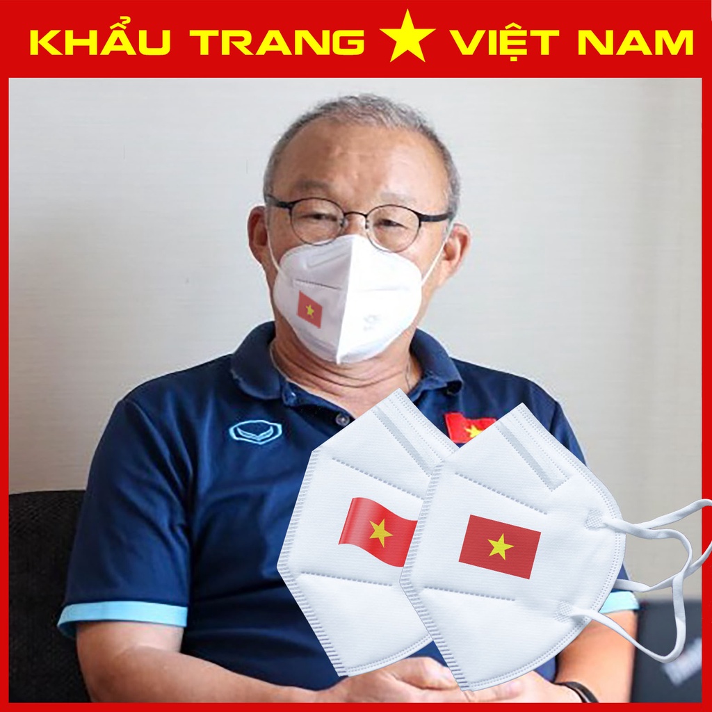 Khẩu trang KF94, N95, N99 in hình cờ đỏ sao vàng Việt Nam