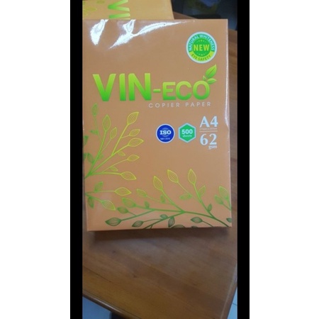 Giấy A4 Vineco 62gsm ( ream đủ 500 tờ).