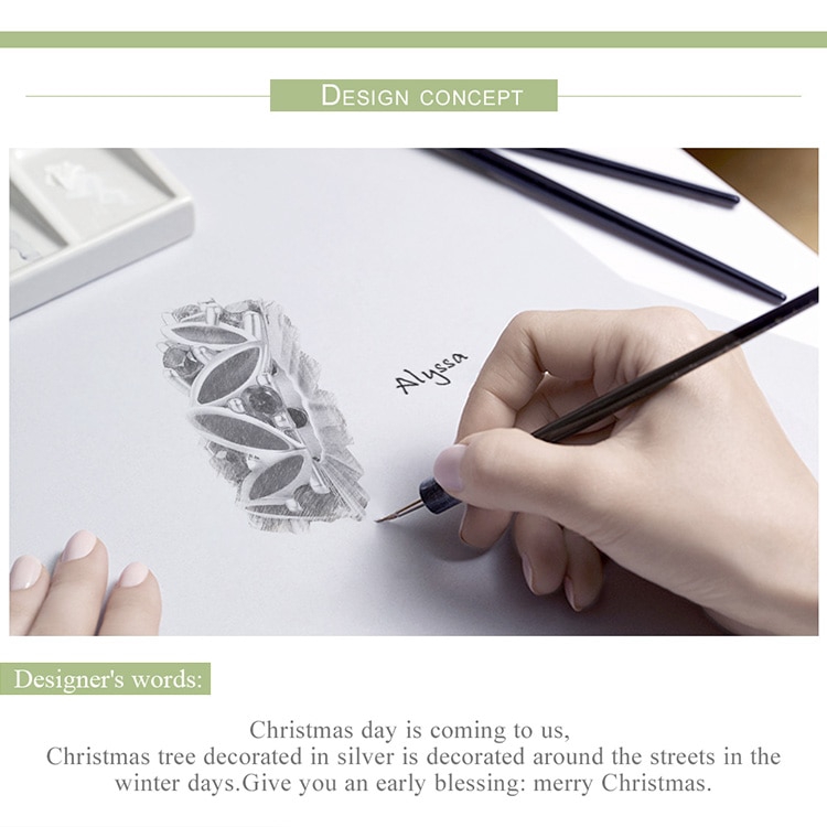 Phụ Kiện Bamoer Màu Bạc Đính Hạt Dễ Thương Trang Trí Vòng Đeo Tay Cho Nữ