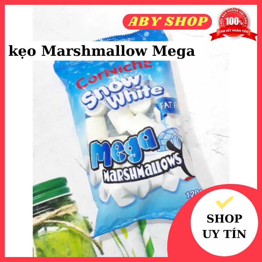 Thùng kẹo Marshmallow Mega ⚡ GIÁ TỐT NHẤT ⚡ 24 gói Marshmallow Mega chuyên dùng trong ngành bánh kẹo
