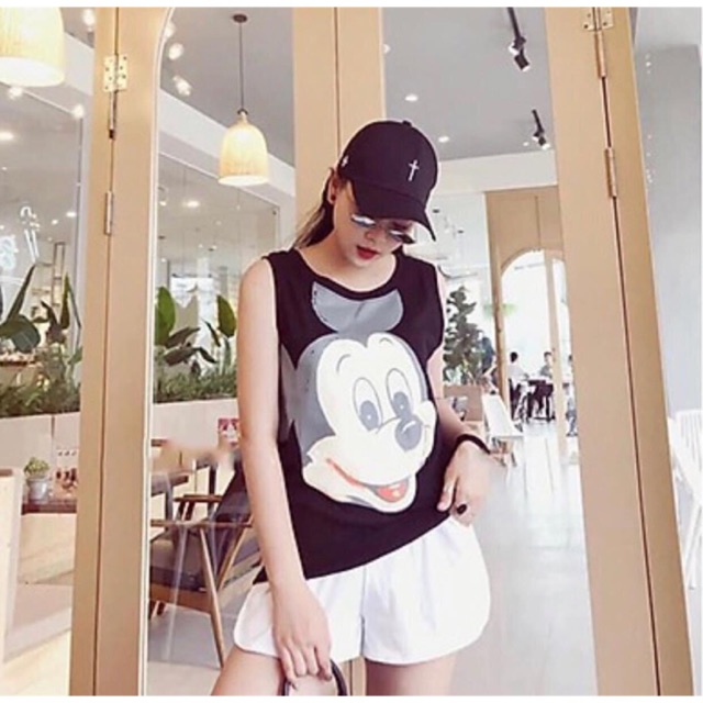 ❤️ Ngộ nghĩnh- đáng yêu hơn với mẫu áo sát nách micky này 😍 #55K/áo ♥️ Chất hết nấc từ chất liệu đến hoạ tiết độc -lạ