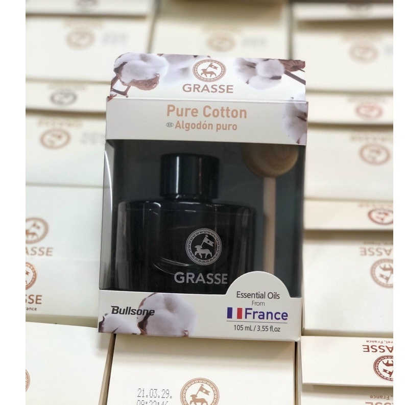 Nước Hoa Ô tô Hàn Quốc Grasse 105ml  hương Bông thơm Thơm Dịu, kiểu dáng sang trọng
