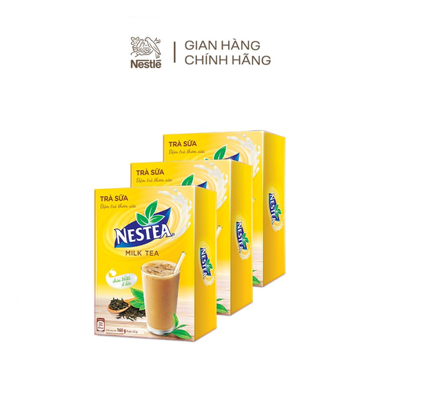 [Mã FMCGMALL - 8% đơn 250K] Combo 3 hộp trà sữa Nestea (8 gói x 20g)