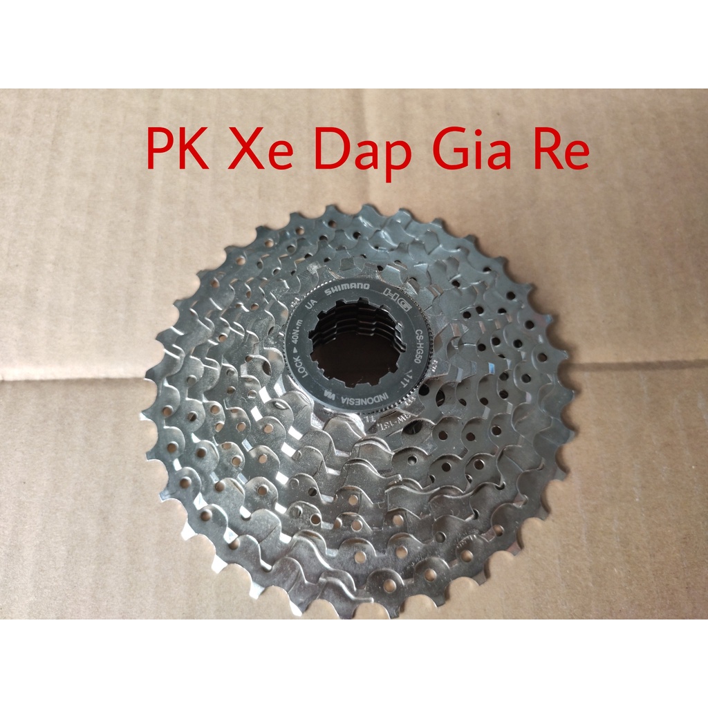 Líp thả xe đạp 8 tầng, Líp thả SHIMANO 8 speed CS HG50-8 11-32T chính hãng