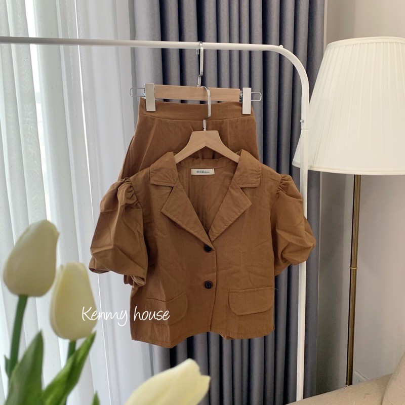 [Mã FAGREEN245 giảm 10% tối đa 30K đơn 99K] Set áo kèm chân váy đũi ☘️ [ HÌNH THẬT] | BigBuy360 - bigbuy360.vn