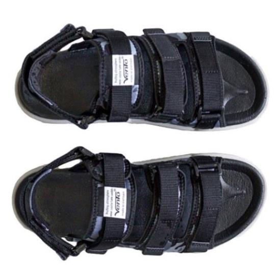 Giày Sandal 2 Quai Ngang Vento 1001 Đen Tro KIM 