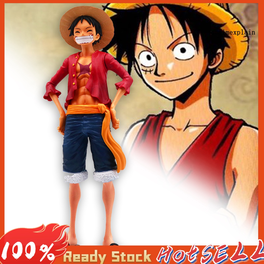 NTP Luffy Figure Model Anime One Piece Action Realistic PVC Cartoon Decor Display Mold for Kids