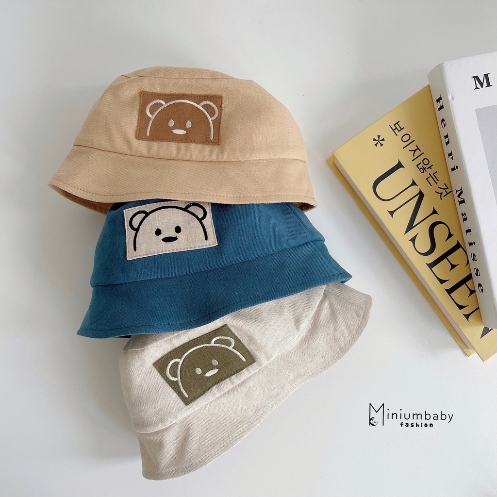 Mũ bucket unisex cho bé trai, bé gái từ 1-10 tuổi Miniumbaby chống nắng cho trẻ em tai bèo, miniumbabyfashion M1210