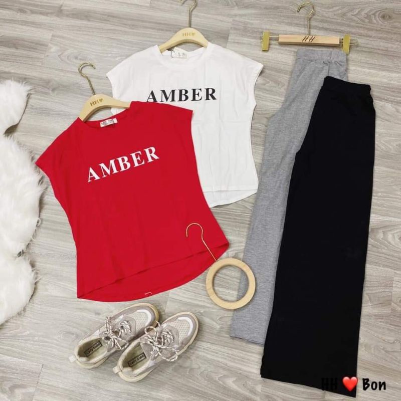 Set thể thao ống suông áo chữ cá tính ( chuẩn mẫu , ảnh sàn thật )