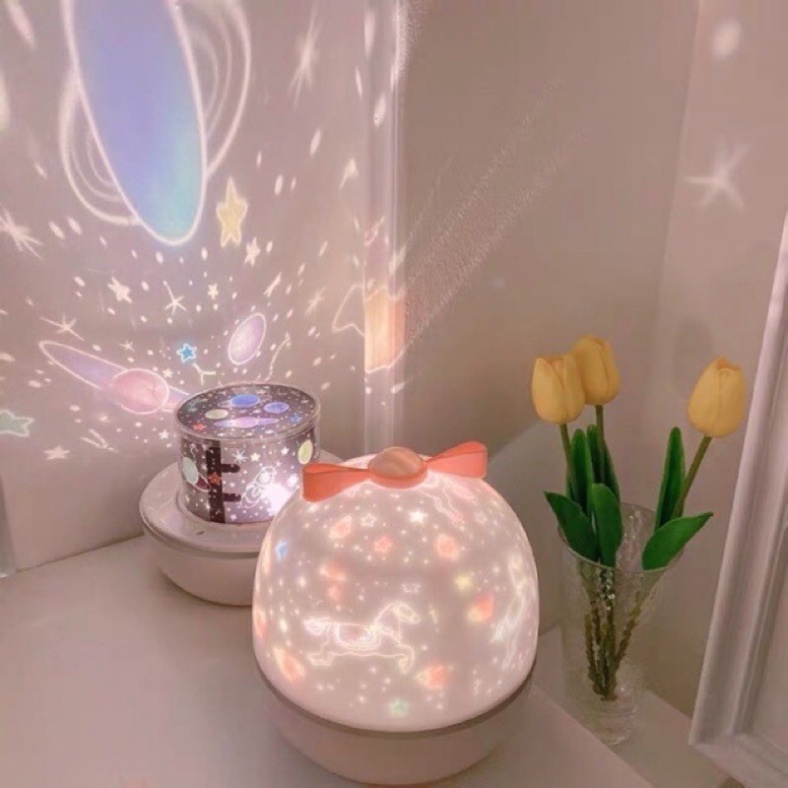  Đèn ngủ ngàn sao 3D chiếu trần xoay tự động kèm 6 hình chiếu cổ tích, đại dương, sinh nhật SMARTOYVN | BigBuy360 - bigbuy360.vn