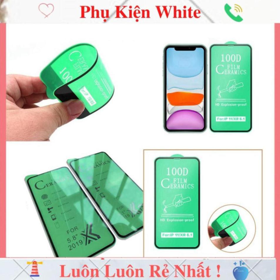 Cường lực iphone Dẻo 100D Full màn - Cường lực Dẻo Chống Mẻ Vỡ Viền