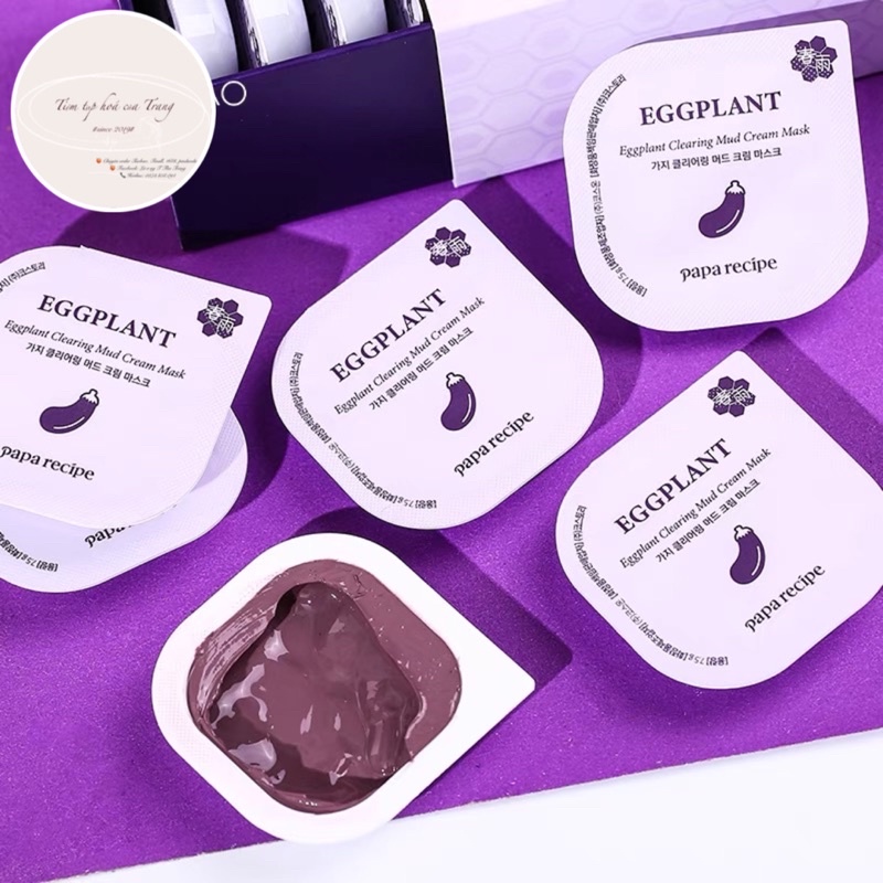 MẶT NẠ BÙN CHIẾT XUẤT CÀ TÍM - Korean Spring Rain Eggplant Cleansing Cream Mask