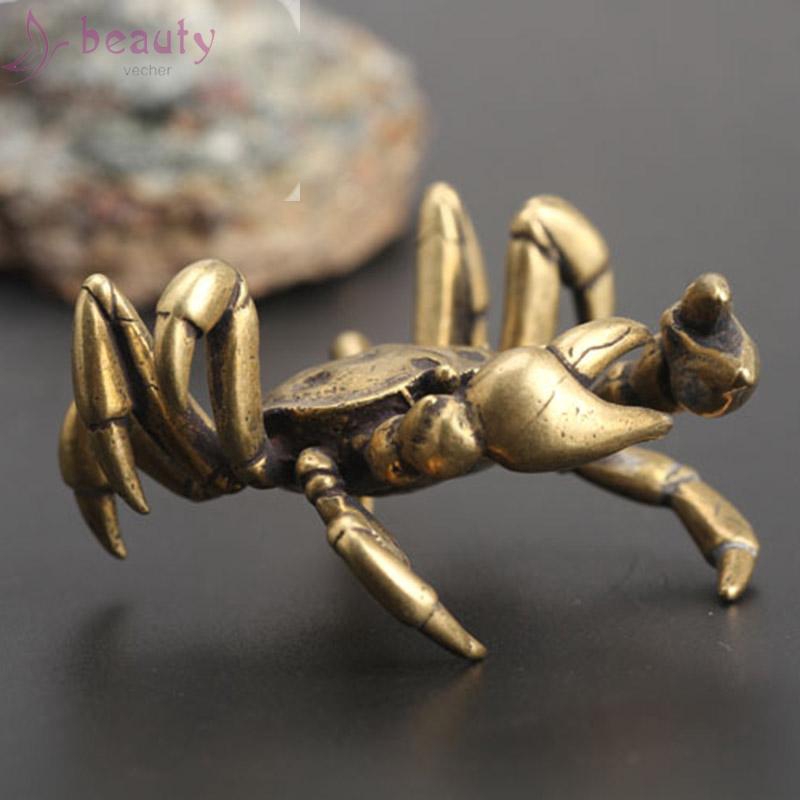 Mô hình con cua bằng đồng dùng để trang trí nội thất/tiểu cảnh