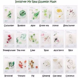 Combo 10 Mặt Nạ INNISFREE My Real Squeeze Mask