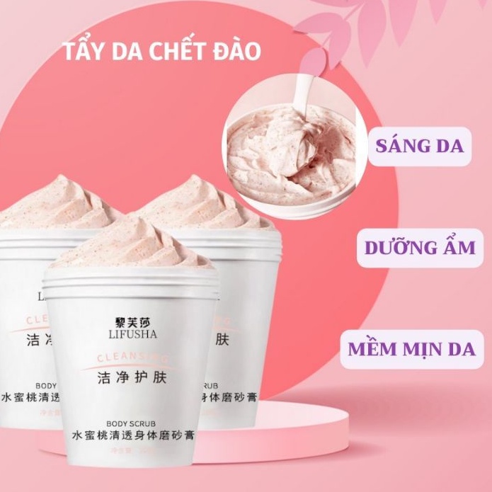Tẩy da chết đào cho mặt và body Honey Peach Fenfi