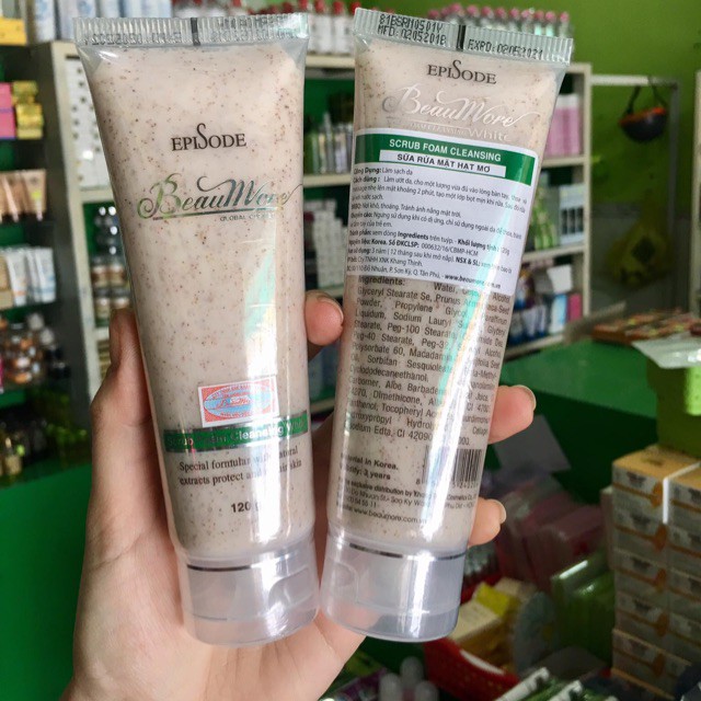 🍊 🍊 Sữa rửa mặt Episode Hạt mơ 120g  /