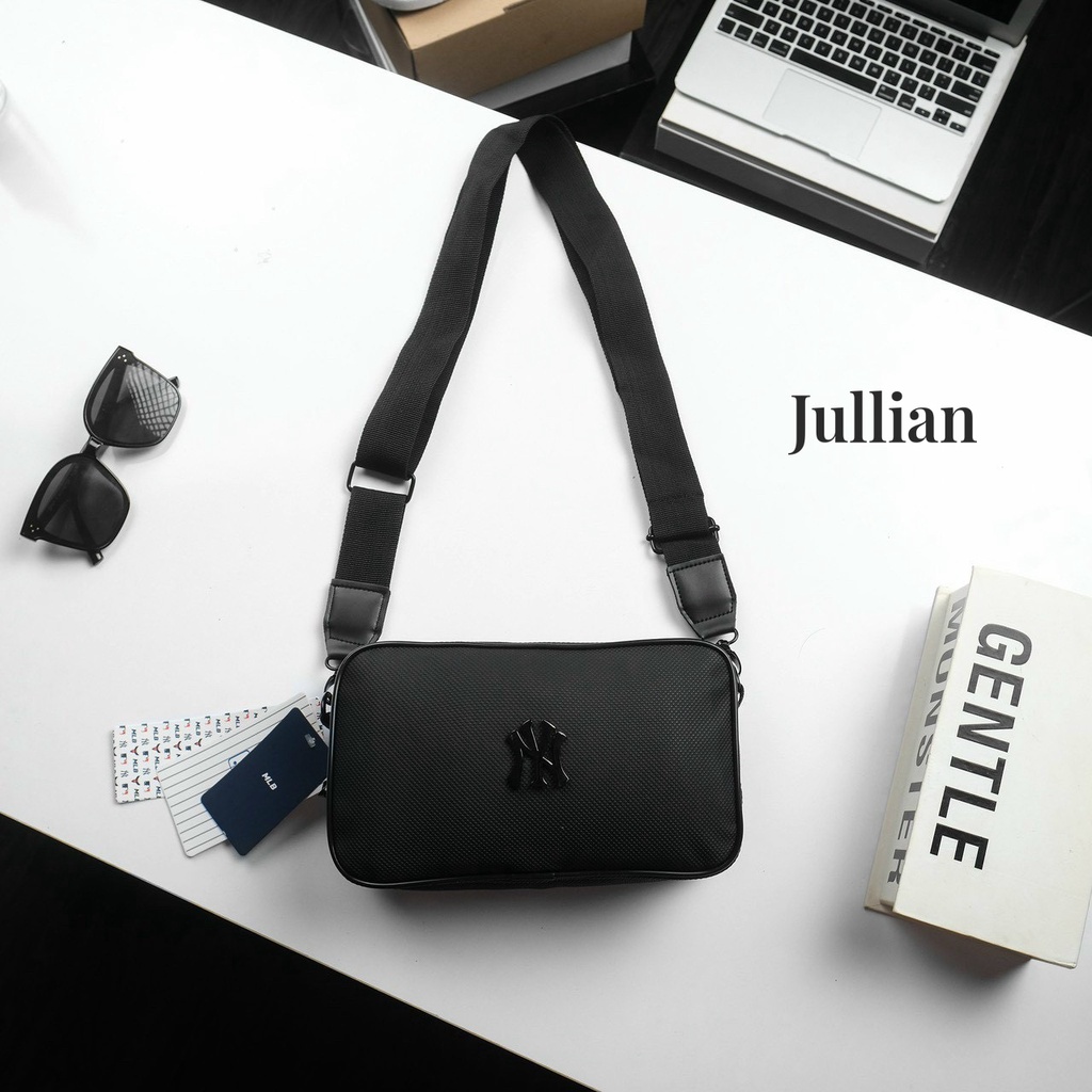 Túi đeo chéo MLB phong cách Hàn Quốc trẻ trung - Da si chống nước