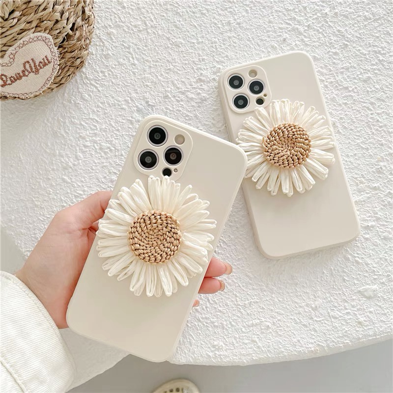 Ốp Điện Thoại Mềm Họa Tiết Hoa Cúc Xinh Xắn Thích Hợp Cho Iphone 12 Pro Max 11 Pro Max Xs Max Xr X 7plus