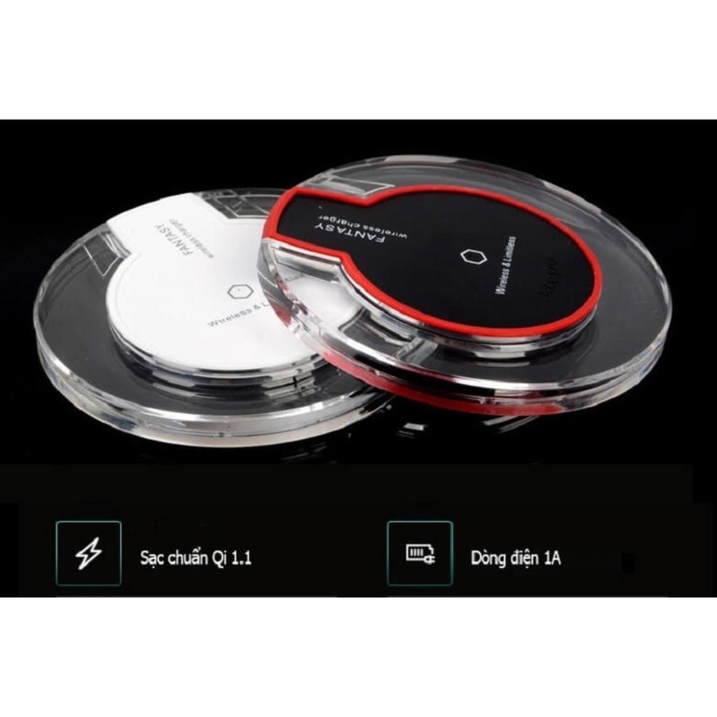 Đế sạc | SẠC KHÔNG DÂY FANTASY CHUẨN Qi CHUYÊN DỤNG | THIẾ KẾ ĐƠN GIẢN - HIỆN ĐẠI | Lỗi 1 Đổi 1 - 38005