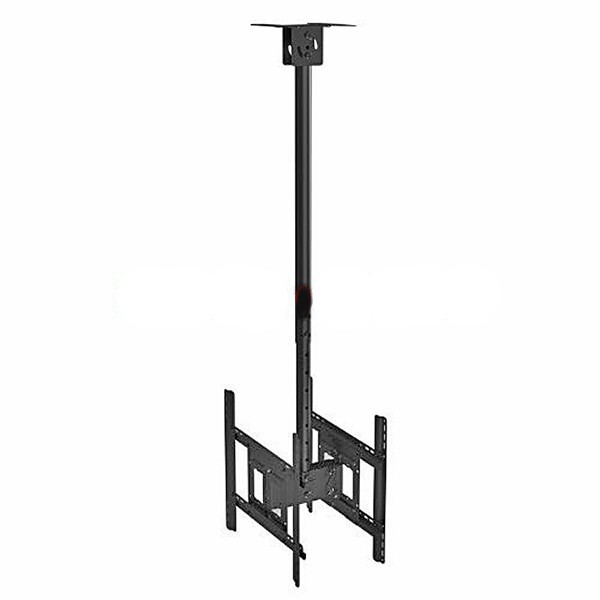 Giá treo tivi thả trần  dùng cho 2 tivi 32-65 inch - màn hình kép, ống thép liền mạch,hàng nhập khẩu