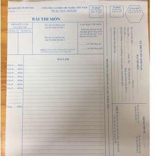 Giấy thi Khổ A3 (100 tờ)