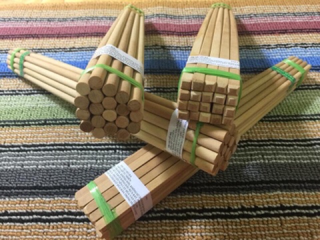 Đũa kim giao Đũa thử độc Đũa tiến Vua 27+-0,5cm dáng tròn