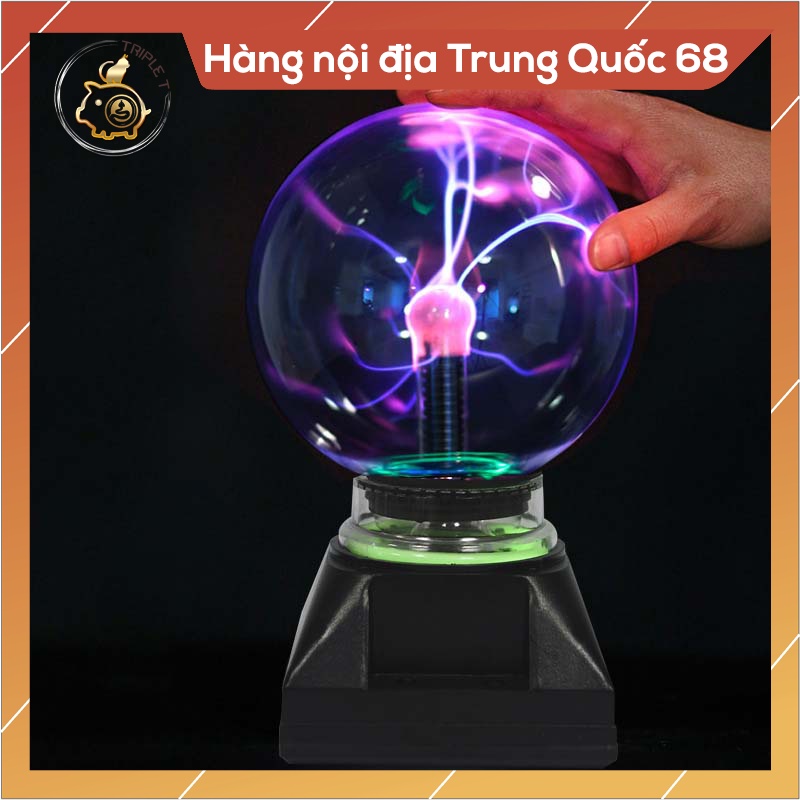 ⚡[HÀNG HOT]⚡_Đèn ngủ để bàn hình quả cầu pha lê plasma ma thuật có cổng USB dùng trong các bữa tiệc trong nhà cao cấp