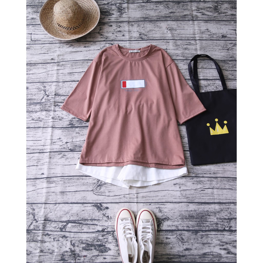 ÁO PHÔNG THỤNG HỌA TIẾT CỤC PIN HELP