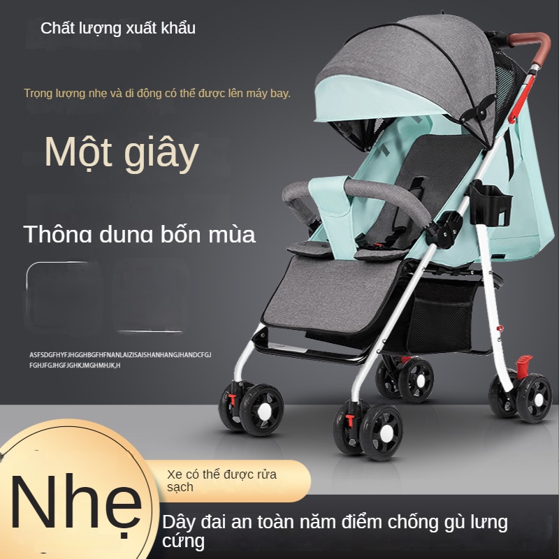 Xe Đẩy Gấp Gọn Cao Cấp  Xe đẩy 1 chiều cao cấp aluminium siêu bền và nhẹ gấp gọn cho bé từ sơ sinh