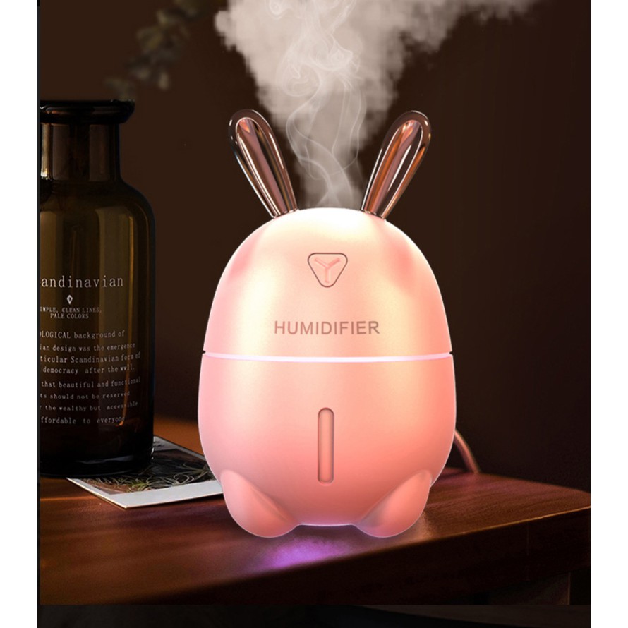 Máy phun sương Humidifier K9, dung tích 300ml, hình thỏ đáng yêu