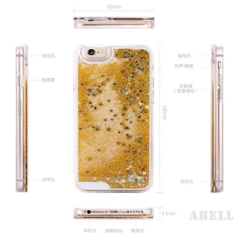 Ốp điện thoại cát chảy lấp lánh cho iPhone6 7 8 6p 7p 8p X XR XS Max
