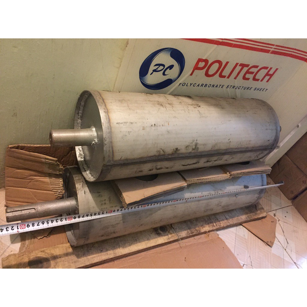 Lô từ tách sắt trên băng tải 230x600mm, ru lo từ lực hút mạnh dài 600mm phi 230mm, nam châm vĩnh cửu