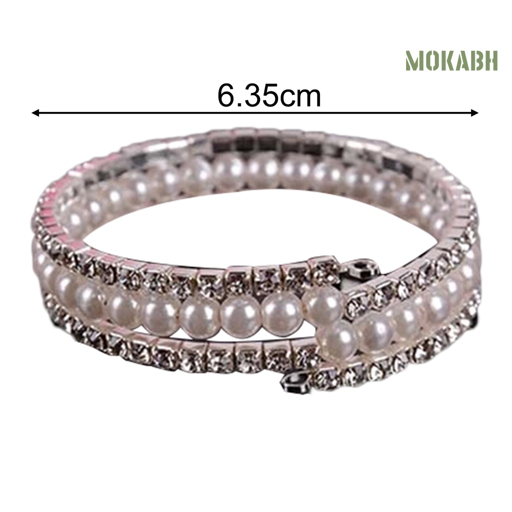 Vòng Tay Chuỗi Hạt Ngọc Trai Và Đá Nhân Tạo Thời Trang Cho Nữ
