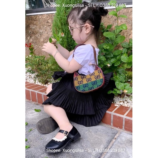 Túi Kẹp Nách Mini Vải Nhiều Hoạ Tiết Cho Bé Size 14 - MS352