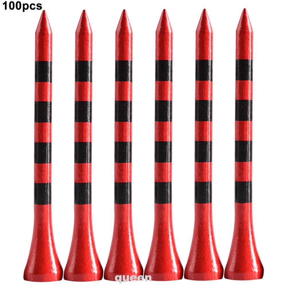 100pcs/set Lawn Club Bamboo Outdoor Sports Training Aids Kids Adults Cutting Practice 7cm 8.3cm Golf Tees