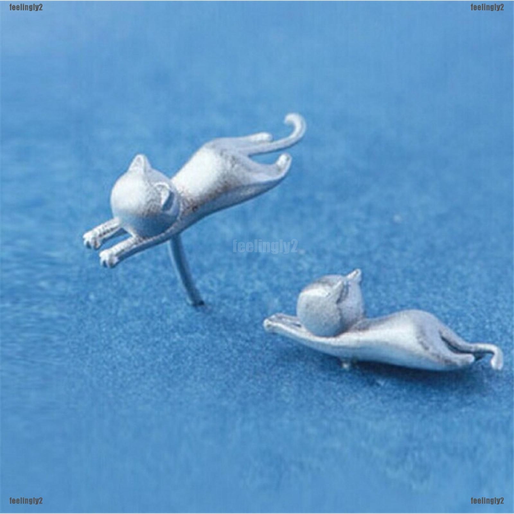 ❤Mặt Trời❤ Bông Tai Hình Mèo Dễ Thương Cho Nữ