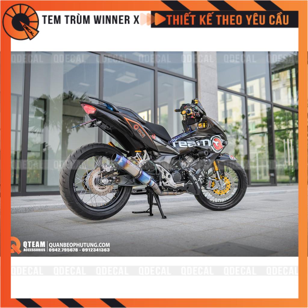 Tem trùm Winner X độc quyền QTeam cực hot decal 3 lớp thiết kế theo yêu cầu