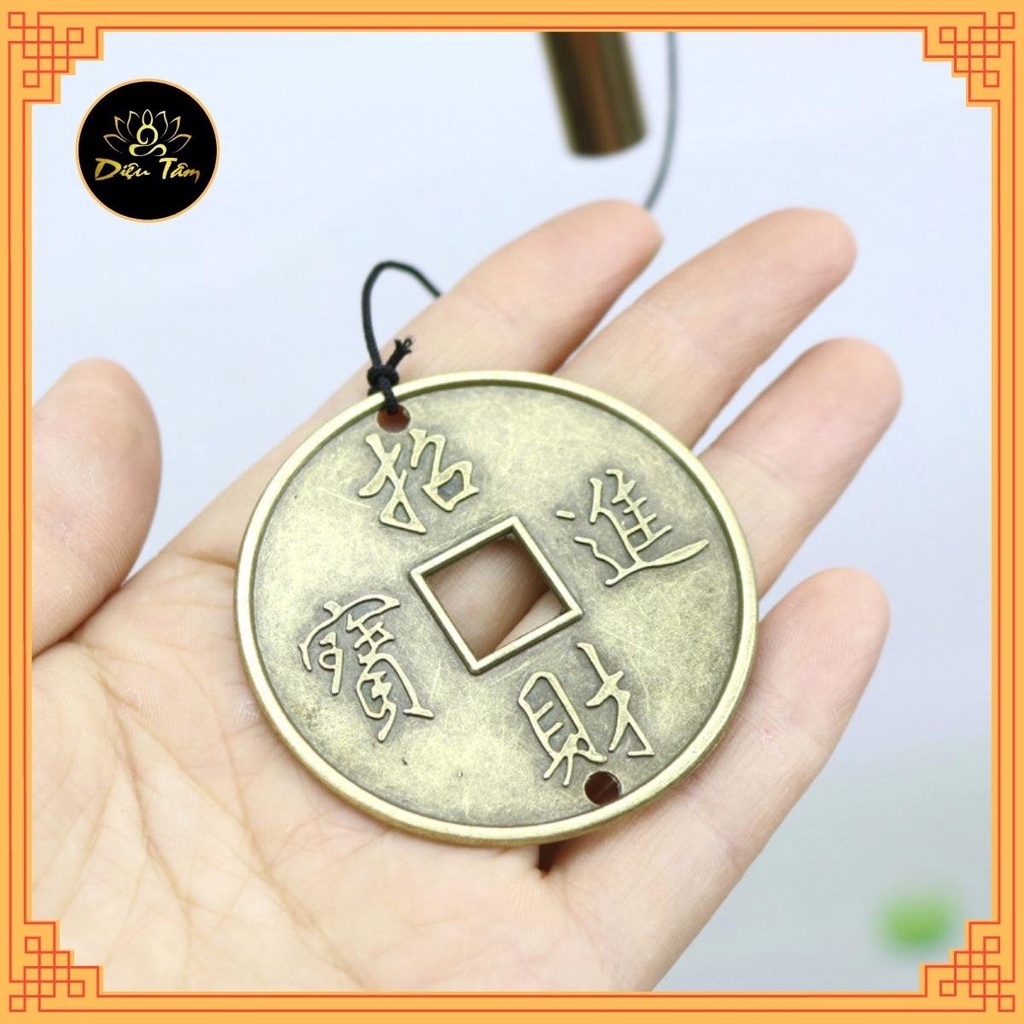 Chuông gió  Xả kho  phong thuỷ - Chất liệu kim loại - Âm thanh vang trong, bền đẹp