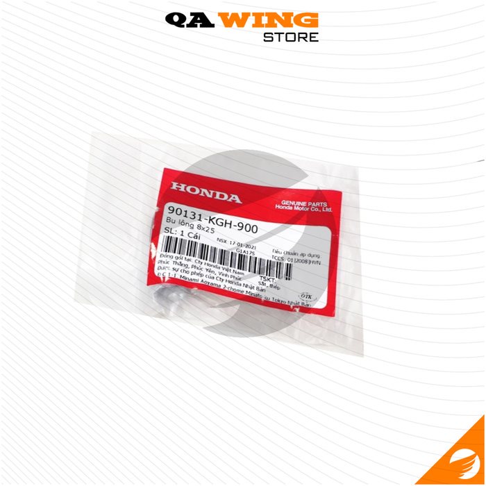 90131-KGH-900 | Bu lông 8x25 (bắt cùm phanh dầu) | BOLT,FLANGE,8X25 (Nguyên bản)