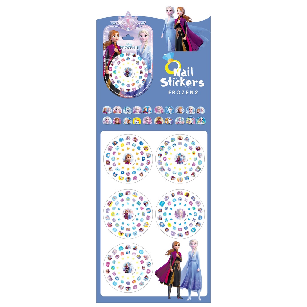 Miếng dán trang trí móng tay họa tiết hoạt hình disney màu dạ quang độc đáo