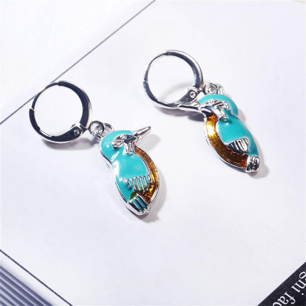 Khuyên Tai Hình Chú Chim Dễ Thương Xinh Xắn|Vòng cổ Mặt Đá Ngọc Lam