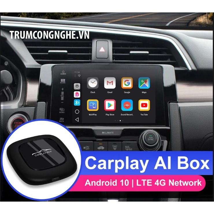 Carplay Android Box AI Biến Màn Hình Zin Theo Xe Thành Màn Hình Android