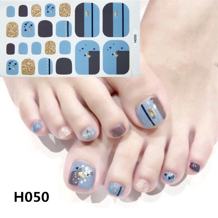 Bộ 22 Miếng Dán Móng Chân Sticker Nails - Chống Nước