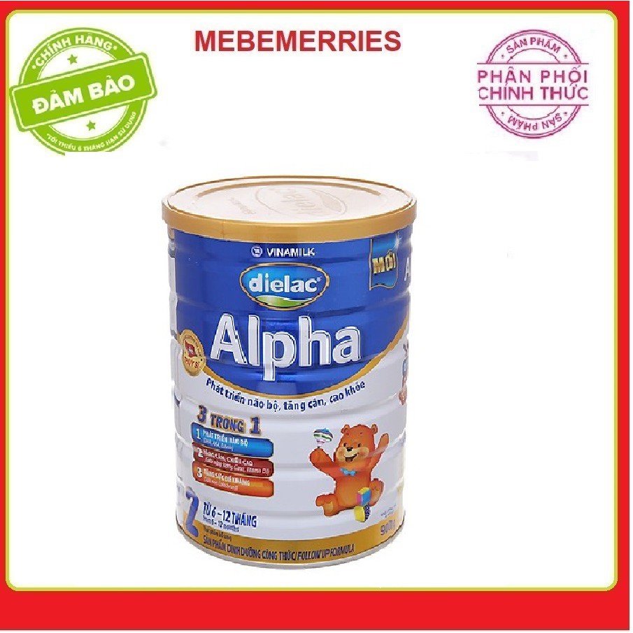 Sữa bột Dielac Alpha 2 - 900g date 2022